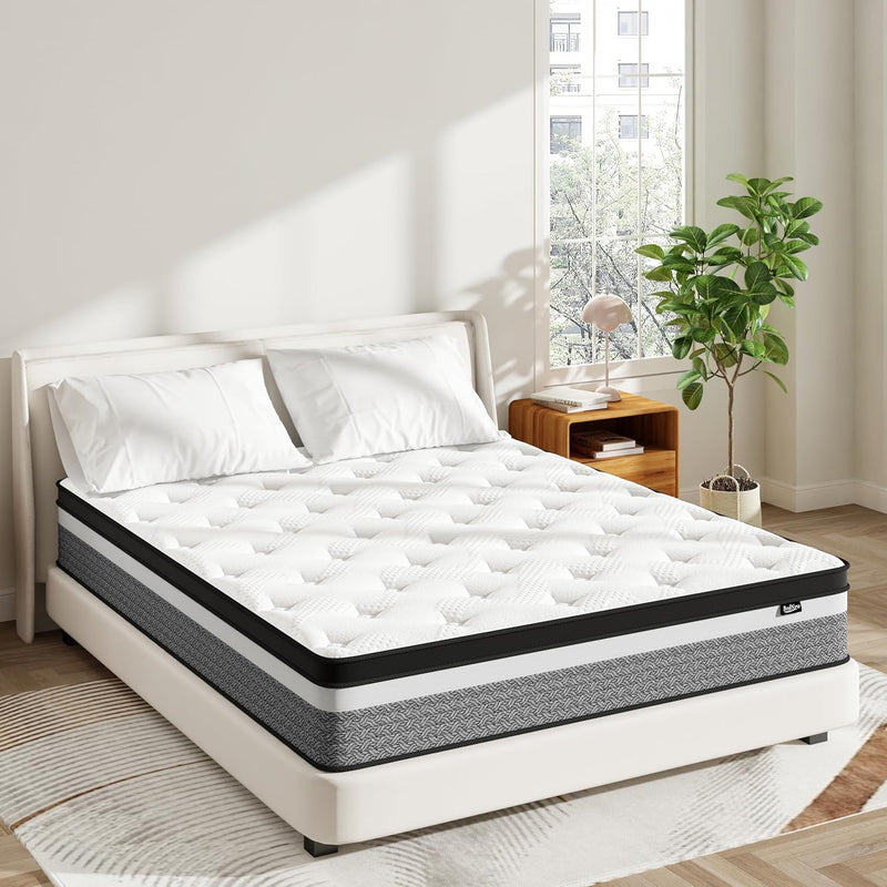 Mattress Innerspring Hybrid with Breathable Foam
