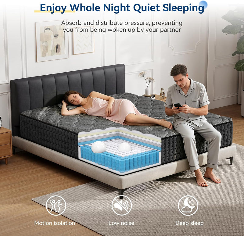 Mattress Medium Firm Hybrid Memory Foam Mattresses