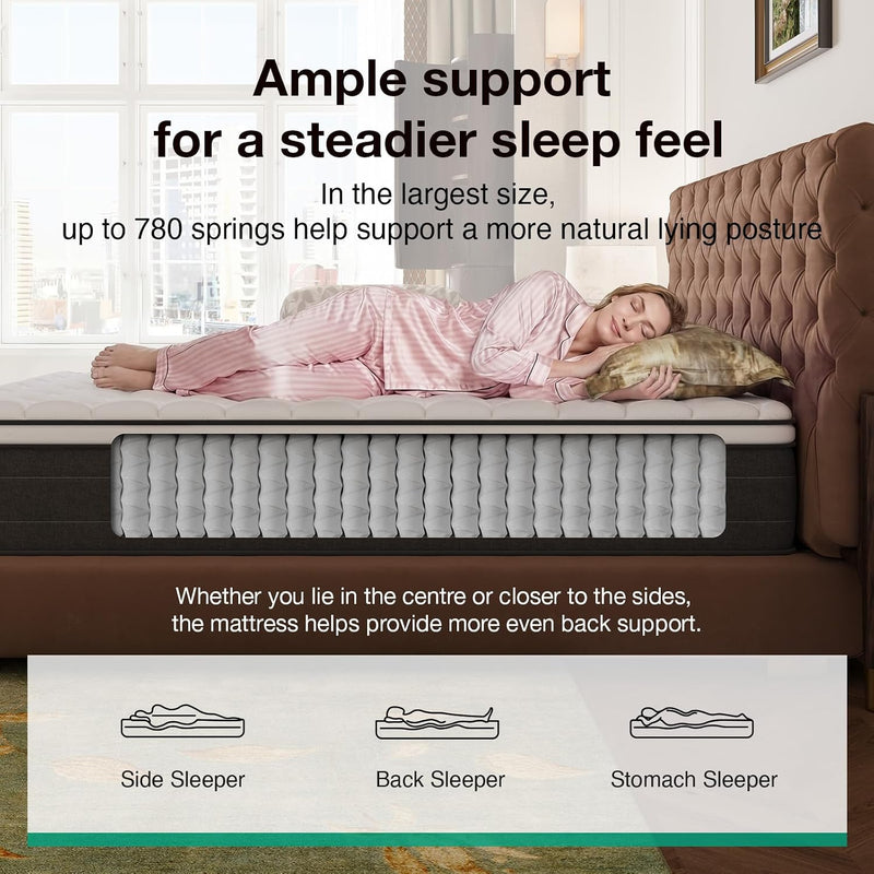 Mattress Medium Firm Memory Foam Hybrid