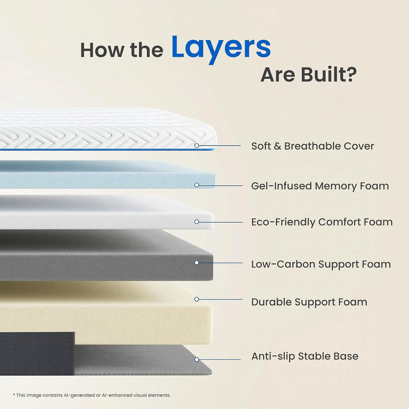 Mattress Memory Foam —medium Firm Orthopaedic
