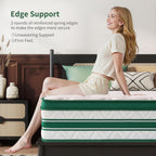 Mattress Memory Foam 7 Zone Orthopaedic Pocket
