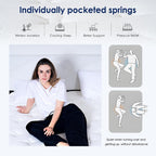 Mattress Memory Foam Hybrid Bed Breathable Knitted Fabric
