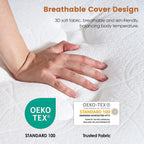 Mattress Memory Foam Hybrid Bed Breathable Knitted Fabric