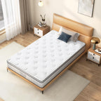 Mattress Memory Foam Hybrid Bed Breathable Knitted Fabric
