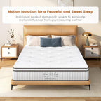 Mattress Memory Foam Hybrid Bed Breathable Knitted Fabric