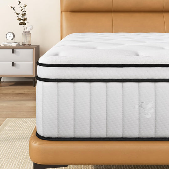 Mattress Memory Foam Hybrid Bed Breathable Knitted Fabric