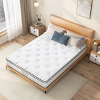 Mattress Memory Foam Hybrid Bed Breathable Knitted Fabric