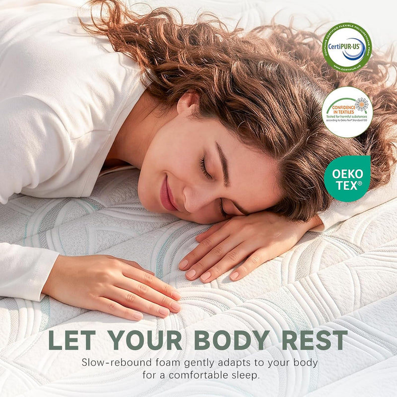 Mattress Memory Foam Hybrid Medium