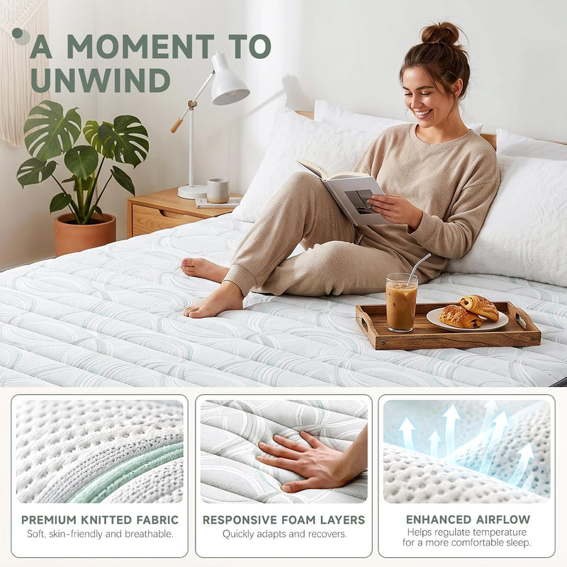 Mattress Memory Foam Hybrid Medium