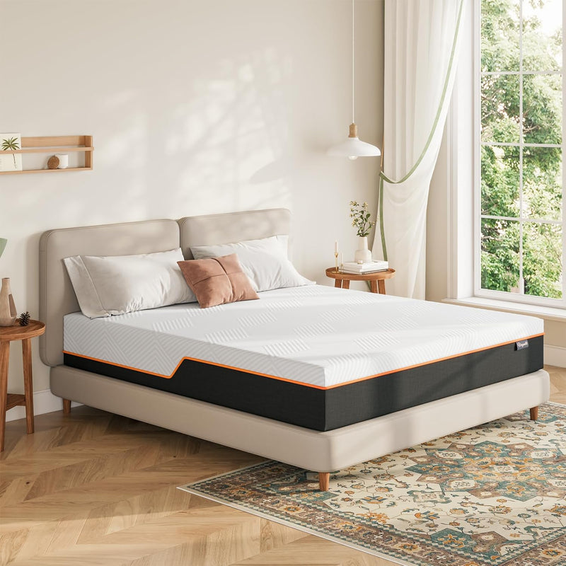 Mattress Memory Foam Medium 90x190x16CM Cooling Gel