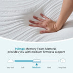 Mattress Memory Foam Orthopaedic Medium Firm Support Breathable
