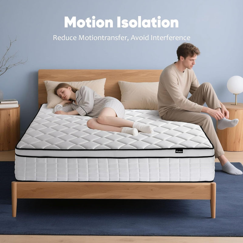Mattress Memory Foam Pocket Sprung Orthopaedic 10 Inch