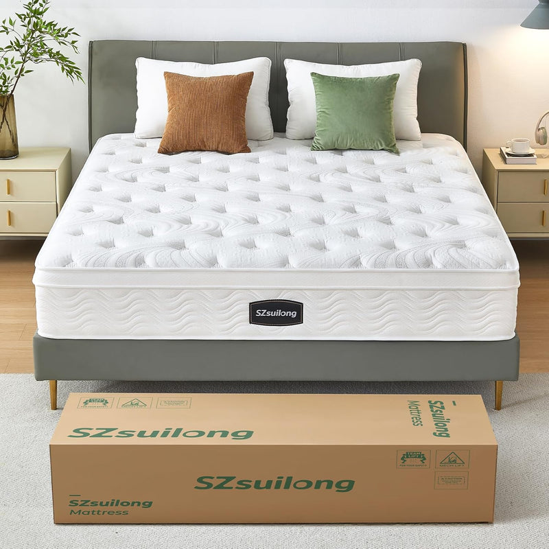 Mattress Memory Foam Pocket Sprungs Hybird with Dual