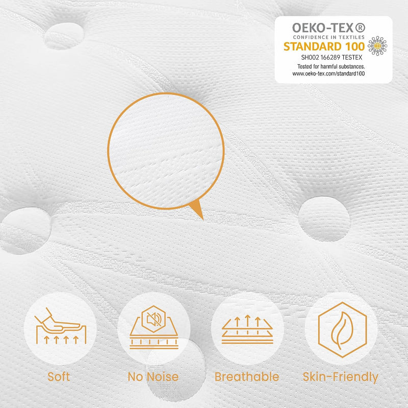 Mattress Memory Foam Spring Hybrid
