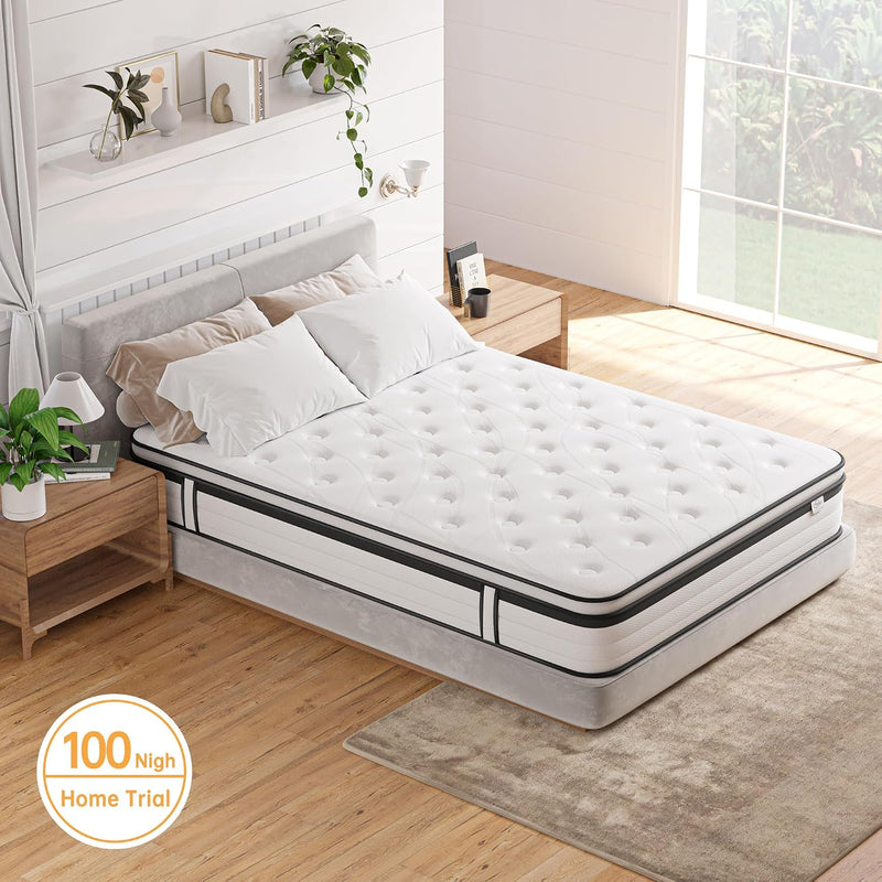 Mattress Memory Foam Spring Hybrid