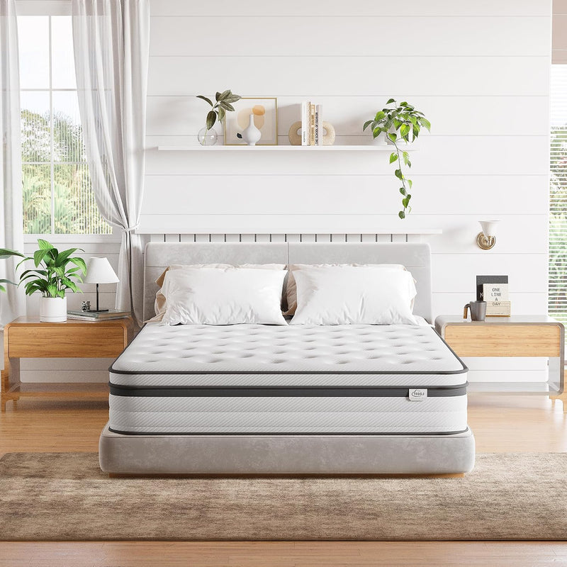 Mattress Memory Foam Spring Hybrid