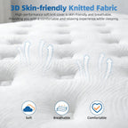 Mattress Memory Foam with Pocket Spring Hybrid Medium