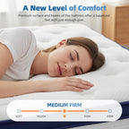Mattress Memory Foam with Pocket Spring Hybrid Medium