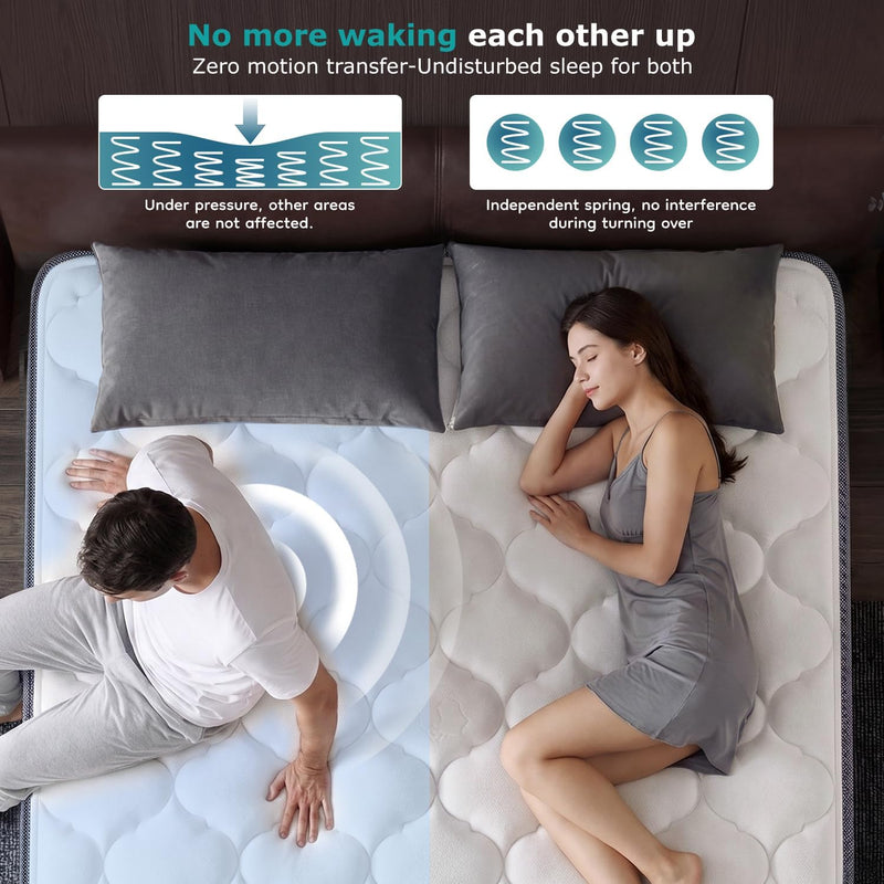 Mattress Orthopaedic Bed with Individual Pocket Springs Cooling