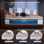 Mattress Orthopaedic Bed with Individual Pocket Springs Cooling