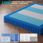 Mattress Orthopaedic Bed with Individual Pocket Springs Cooling