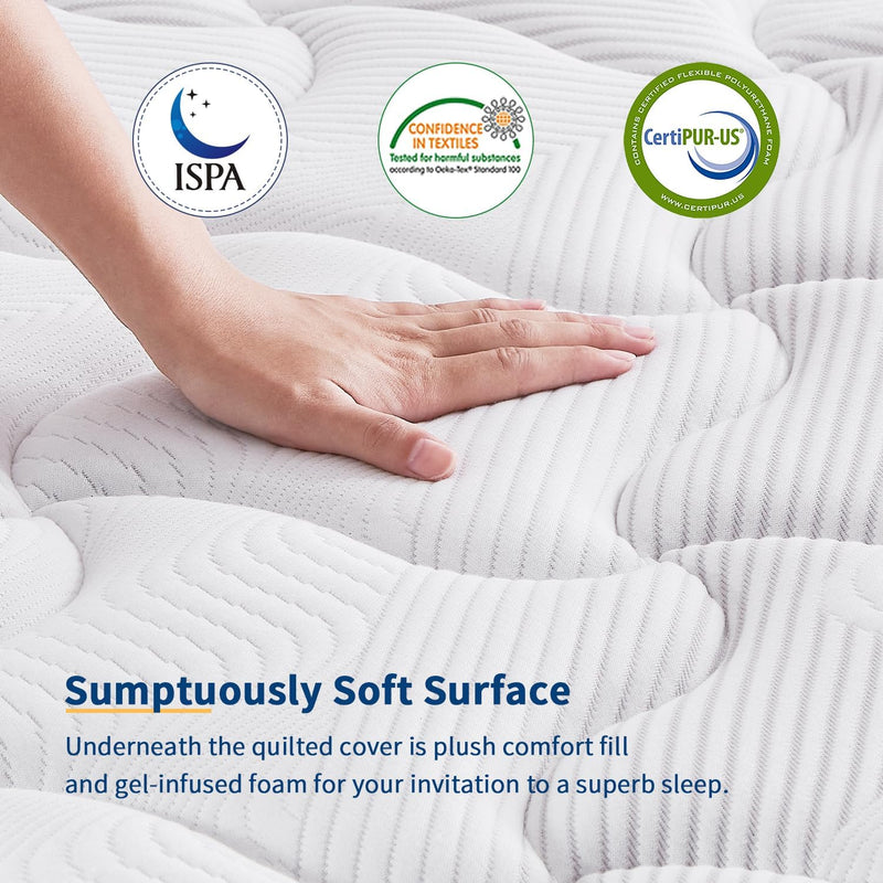 Mattress Orthopaedic Hybrid Memory Foam Spring