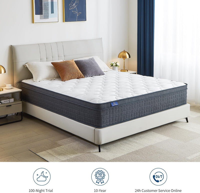 Mattress Orthopaedic Hybrid Memory Foam Spring