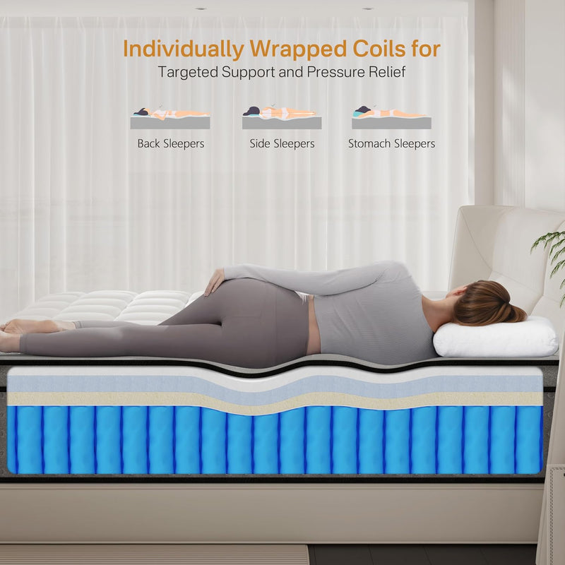 Mattress Pocket Sprung Memory Foam Hybrid Bed