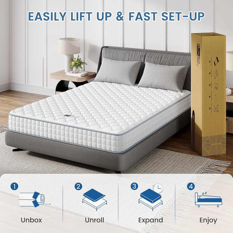 Mattress Sleeping Sprung Medium Firm Bonnell Spring