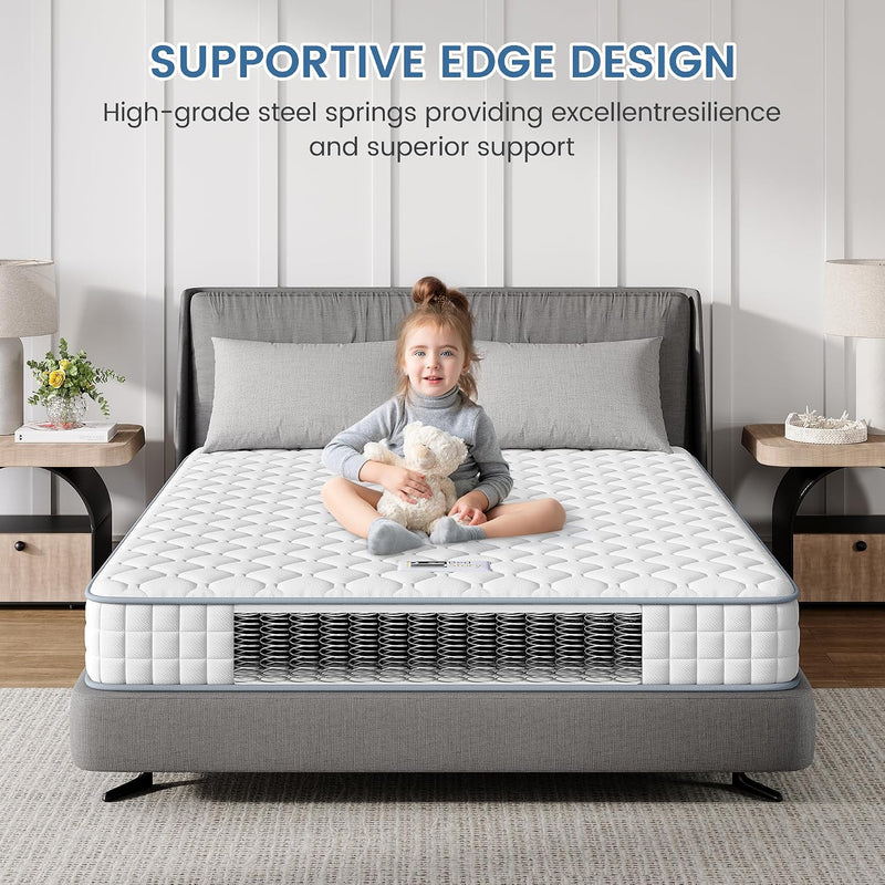 Mattress Sleeping Sprung Medium Firm Bonnell Spring