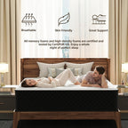 Mattress with Breathable Gel Memory Foam Bed