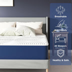 Mattress with Breathable Gel Memory Foam Bed