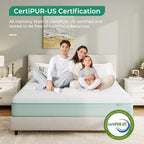 Mattress with Gel Bamboo Foam Memory Cool Sleep