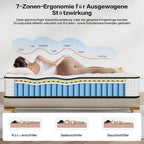 Mattress with Memory Foam 7 Zone