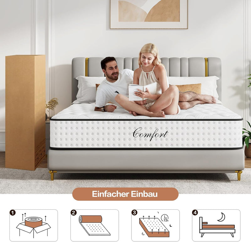 Mattress with Memory Foam 7 Zone