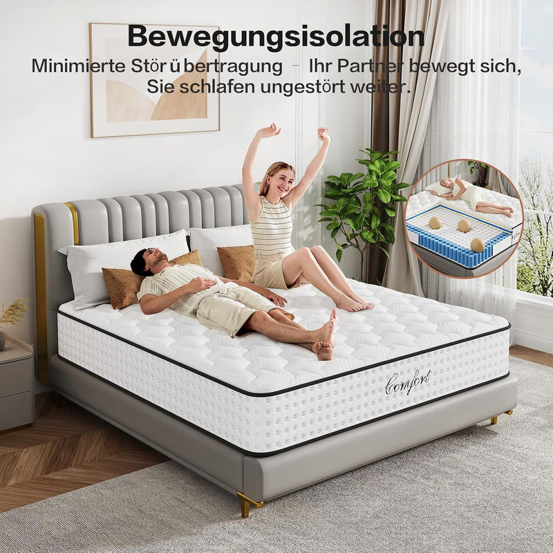 Mattress with Memory Foam 7 Zone