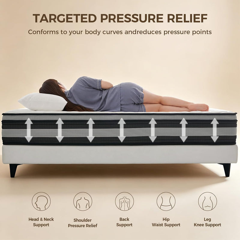 Mattress Hybrid Breathable Foam Pocket Sprungs
