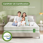 Mattress Memory Foam Pocket Sprung Hybrid Medium