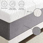 Mattresses 15CM with Memory Foam and Anti-Mite Breathable