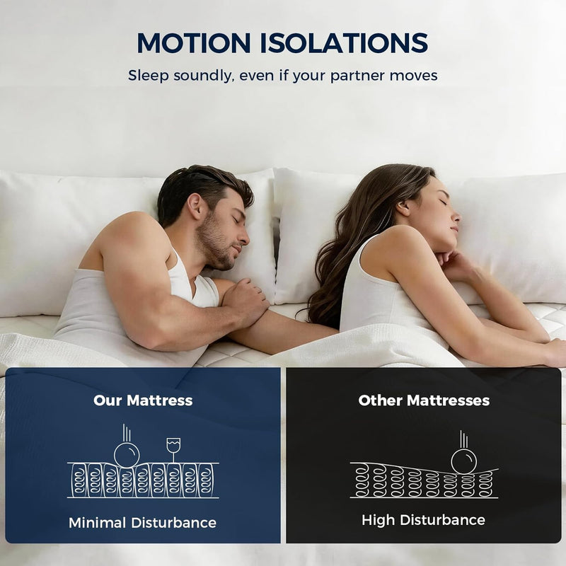 Mattress Hybrid Breathable Foam Pocket Sprungs
