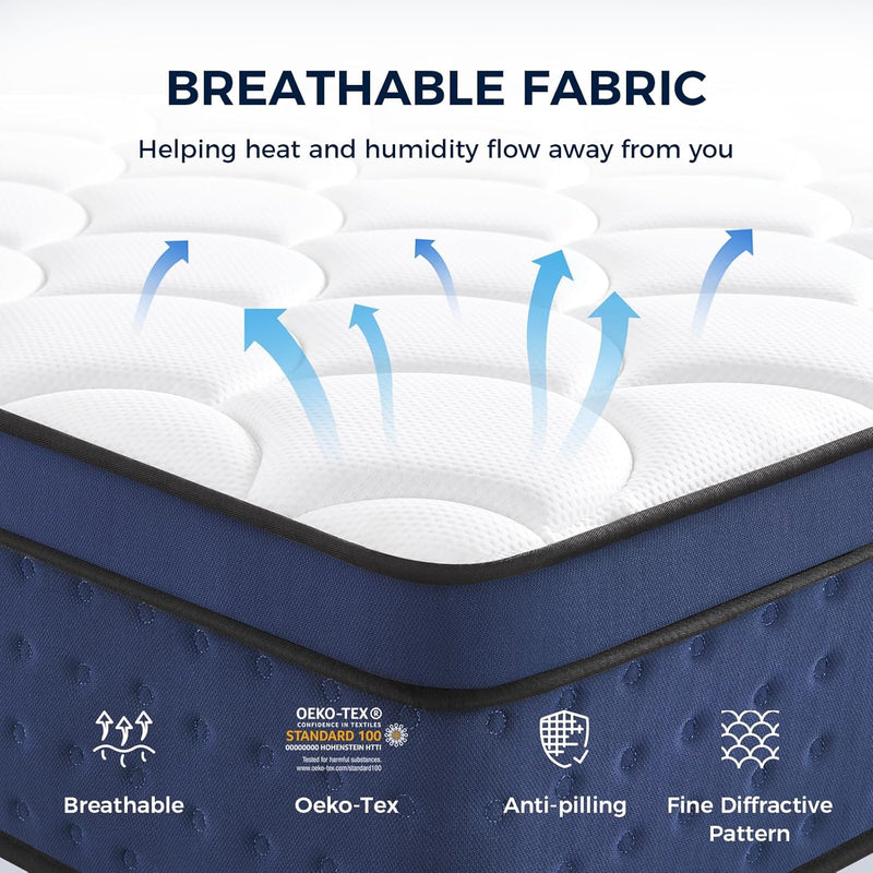 Mattresses 30CM Individually Pocket Spring with Breathable