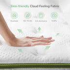 Mattresses 8 Inch Pocket Sprung with Breathable Certipur-Us