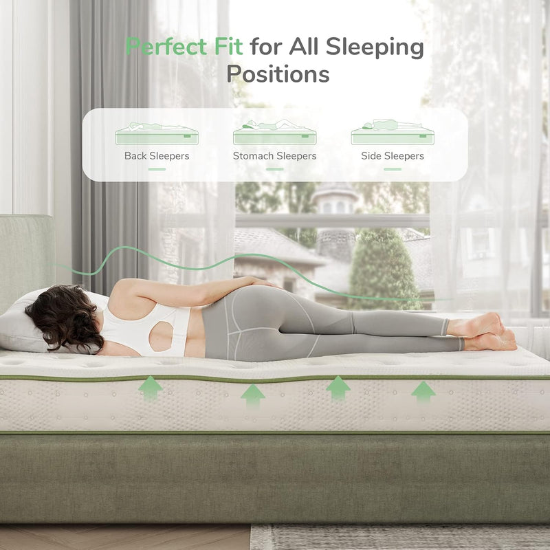 Mattresses 8 Inch Pocket Sprung with Breathable Certipur-Us