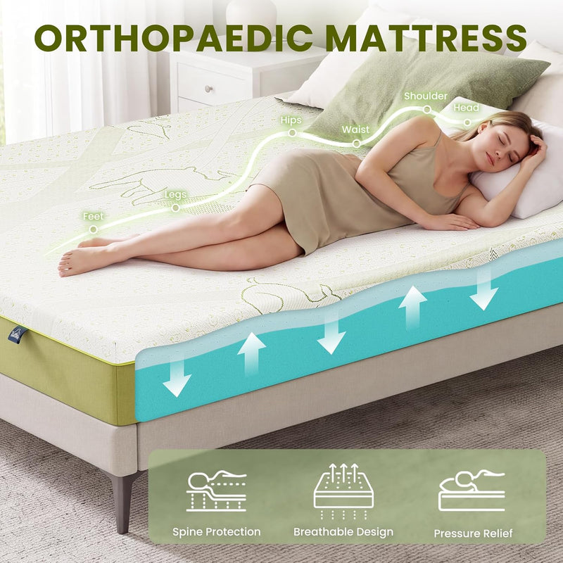 Mattresses Gel Memory Foam Mattress Medium Firm
