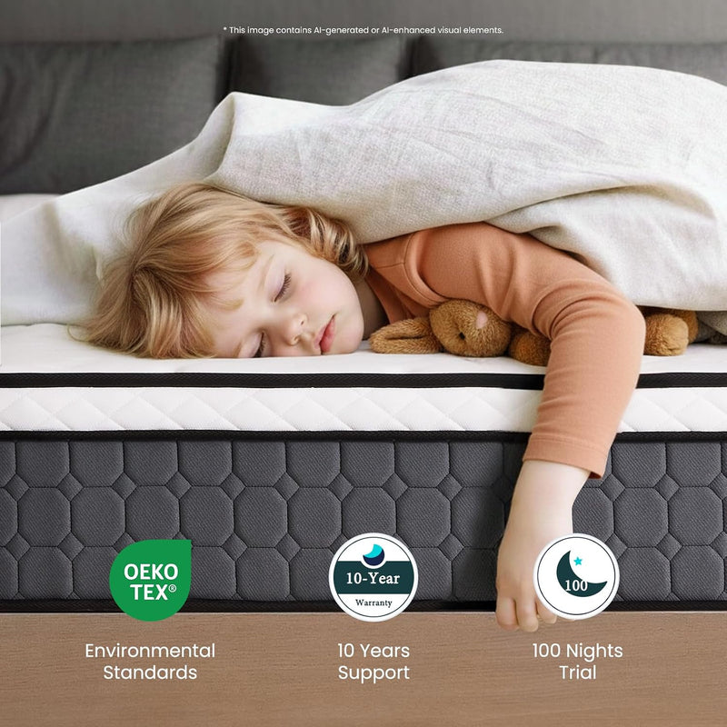 Mattresses Hybrid Pocket Sprung Guest Bed Mattress