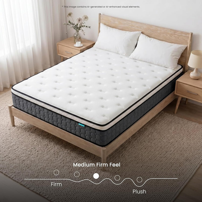 Mattresses Hybrid Pocket Sprung Guest Bed Mattress