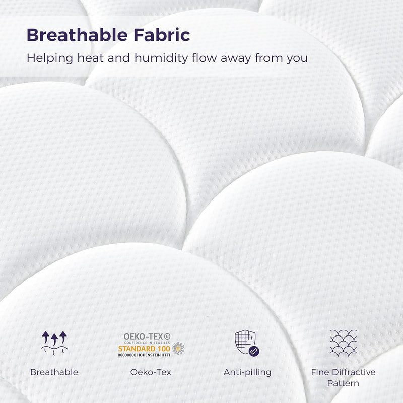 Mattress Hybrid for Pressure Relief Breathable Foam