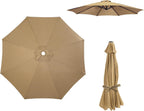 Maxant Replacement Parasol Canopy Garden Umbrella Cover Fabric