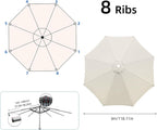 Maxant Replacement Parasol Canopy Garden Umbrella Cover Fabric