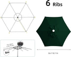 Maxant Replacement Parasol Canopy Garden Umbrella Cover Fabric